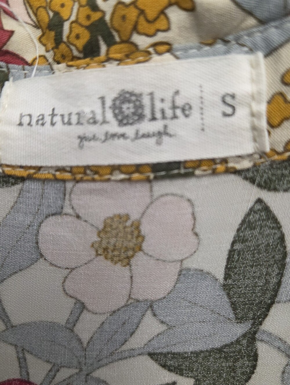 NATURAL LIFE Rebecca Midi Multicolor Floral Dress Size Small - Picture 7 of 8